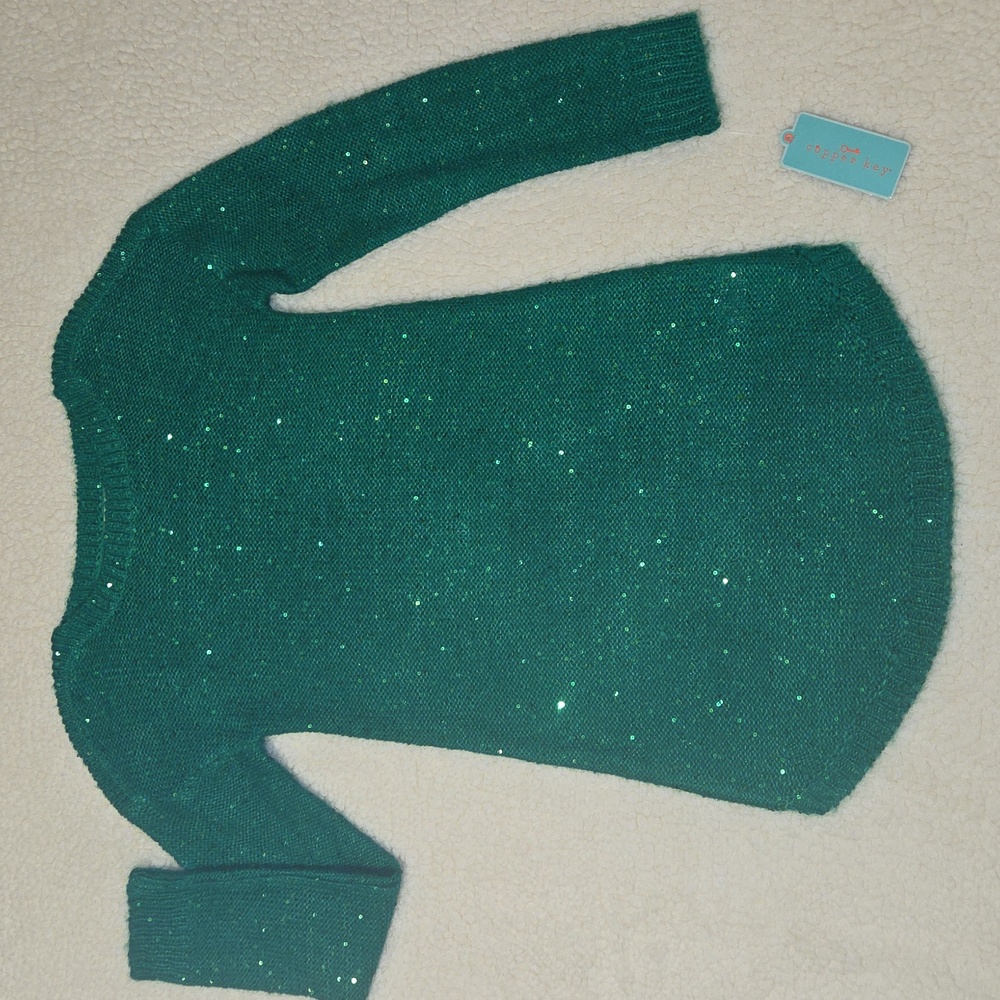 Copper Key Girls L Green Sweater